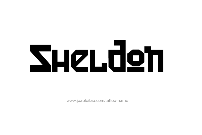 Tattoo Design  Name Sheldon   