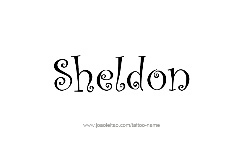 Tattoo Design  Name Sheldon   