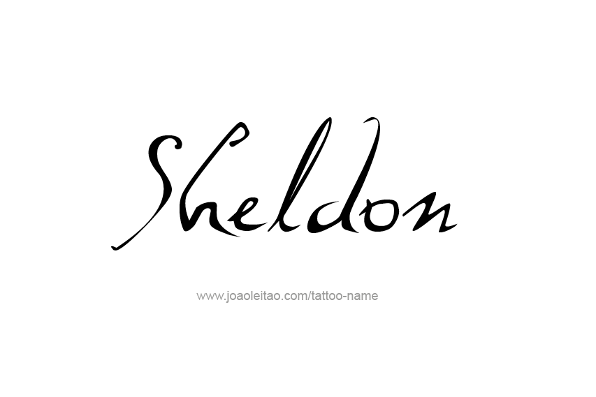 Tattoo Design  Name Sheldon   