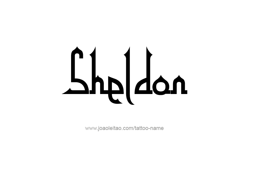 Tattoo Design  Name Sheldon   