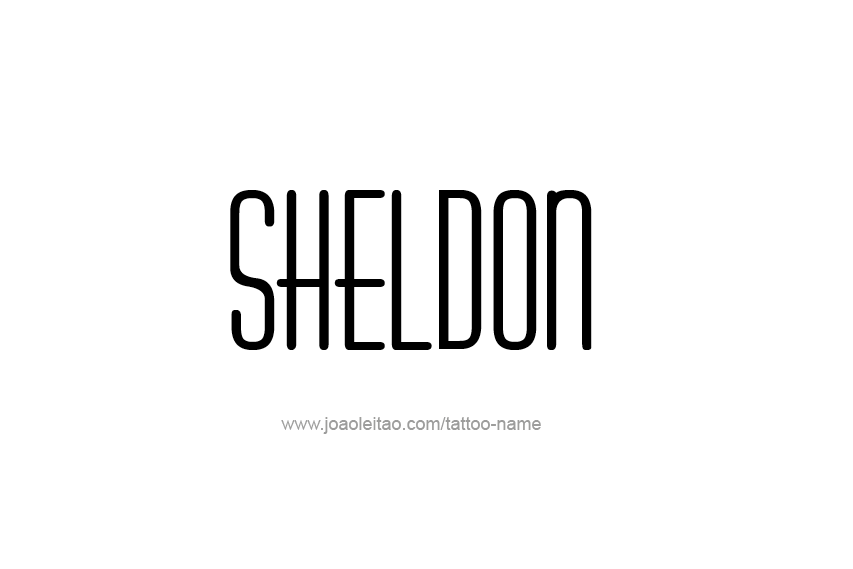 Tattoo Design  Name Sheldon   