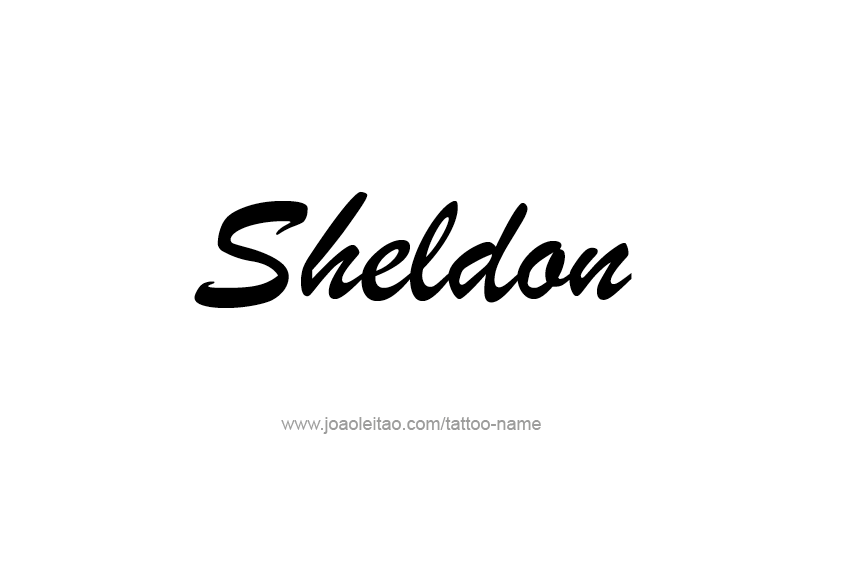 Tattoo Design  Name Sheldon