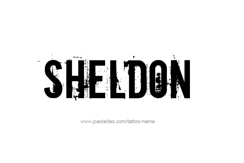 Tattoo Design  Name Sheldon   