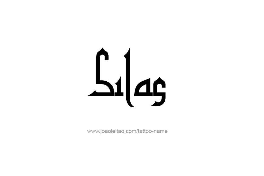 Tattoo Design  Name Silas   