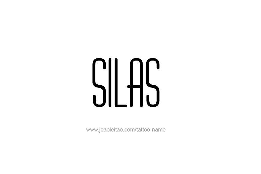 Tattoo Design  Name Silas   