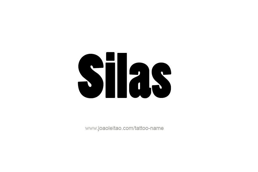 Tattoo Design  Name Silas   