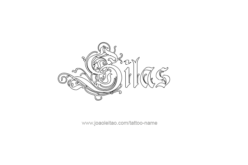 Tattoo Design  Name Silas   