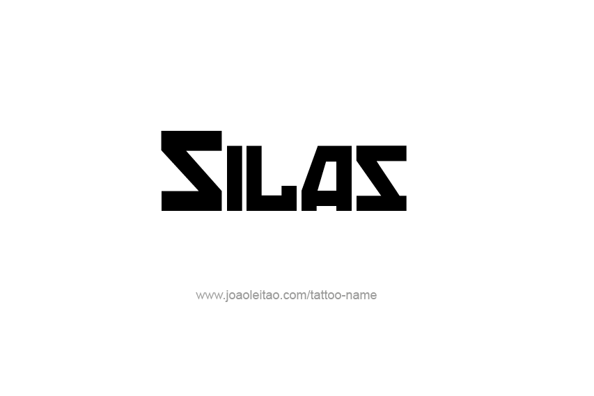 Tattoo Design  Name Silas   