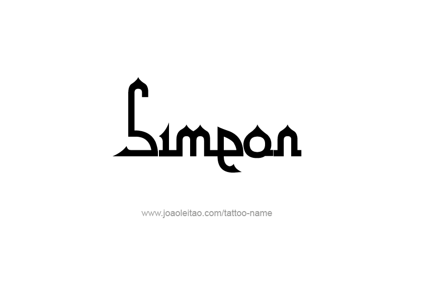 Tattoo Design  Name Simeon   