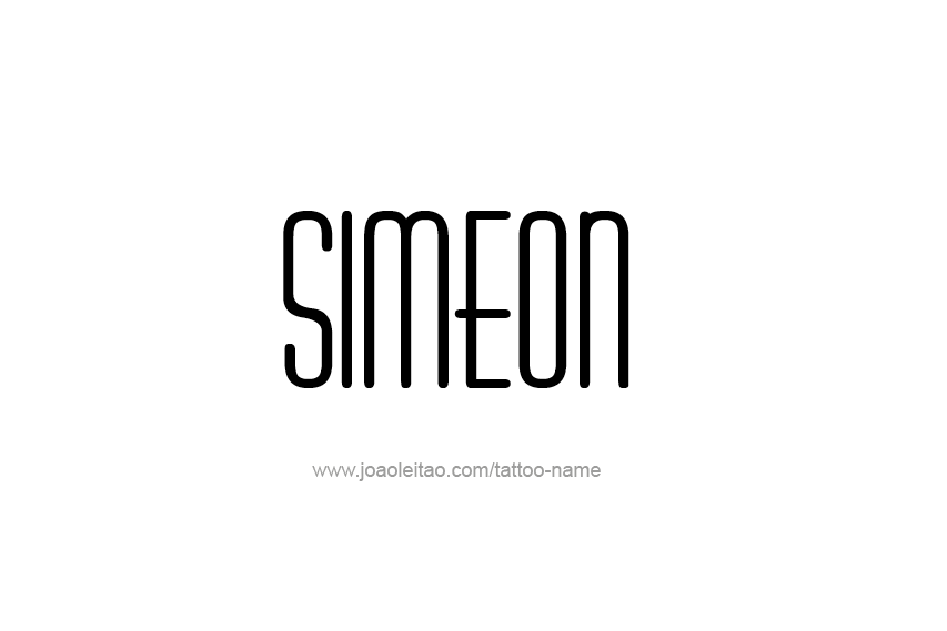 Tattoo Design  Name Simeon   