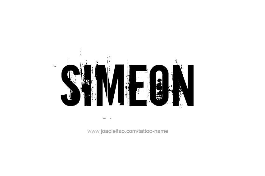 Tattoo Design  Name Simeon   