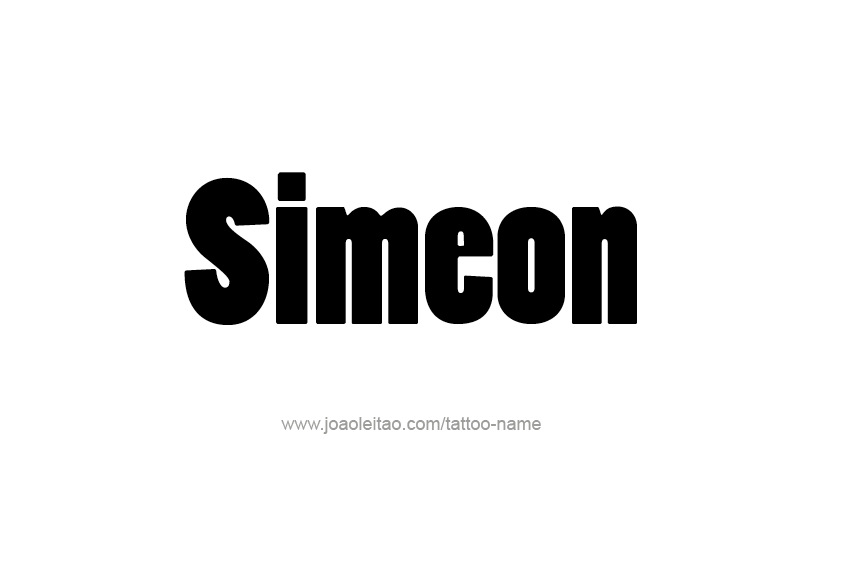 Tattoo Design  Name Simeon   