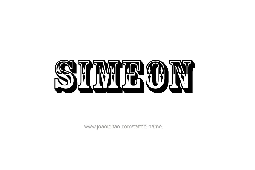 Tattoo Design  Name Simeon   