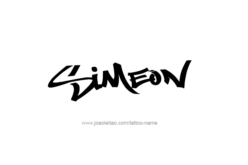 Tattoo Design  Name Simeon   