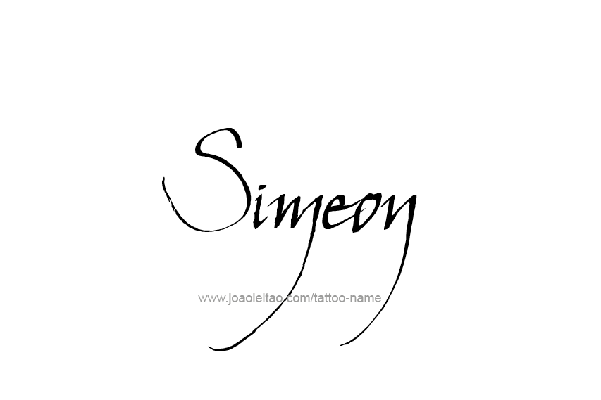 Tattoo Design  Name Simeon   