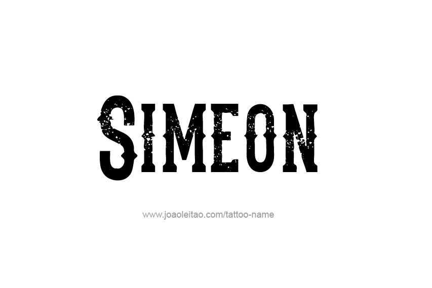 Tattoo Design  Name Simeon   