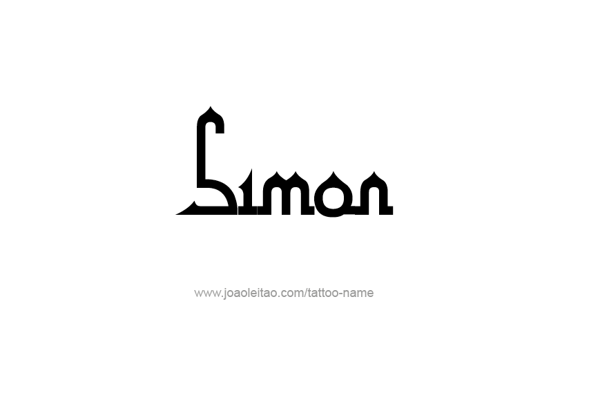 Tattoo Design  Name Simon   