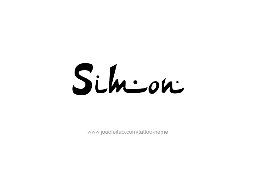 Tattoo Design  Name Simon   