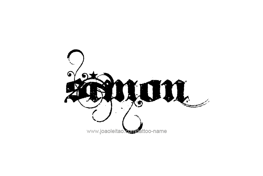 Tattoo Design  Name Simon   