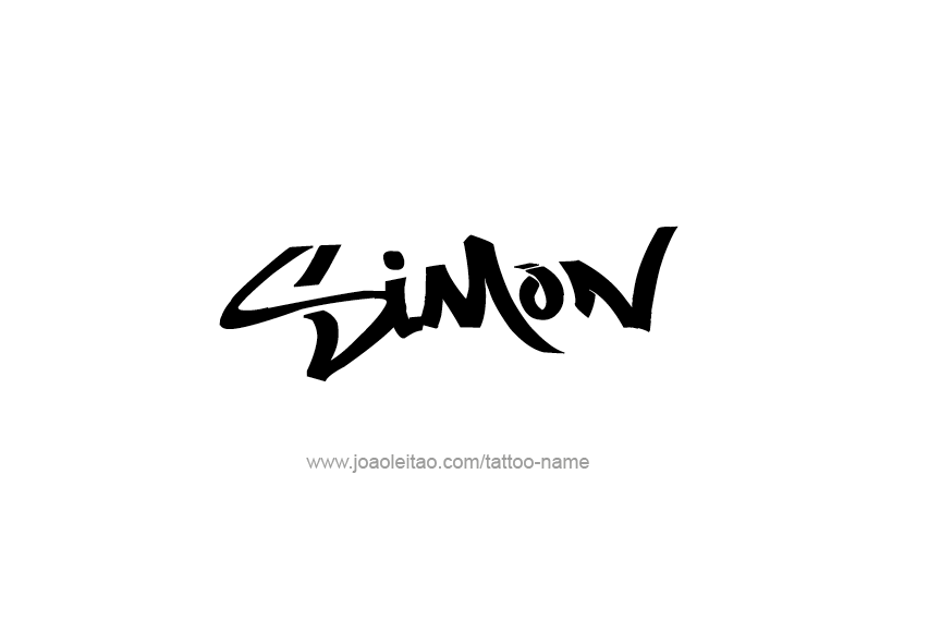 Tattoo Design  Name Simon   