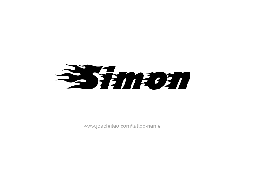 Tattoo Design  Name Simon   