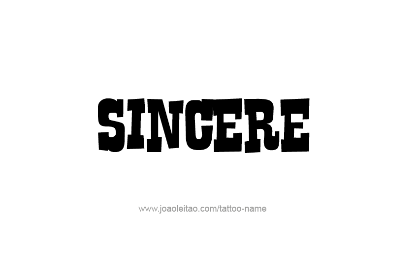 Tattoo Design  Name Sincere   