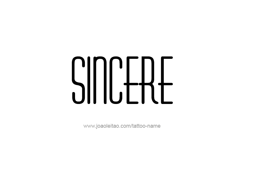 Tattoo Design  Name Sincere   