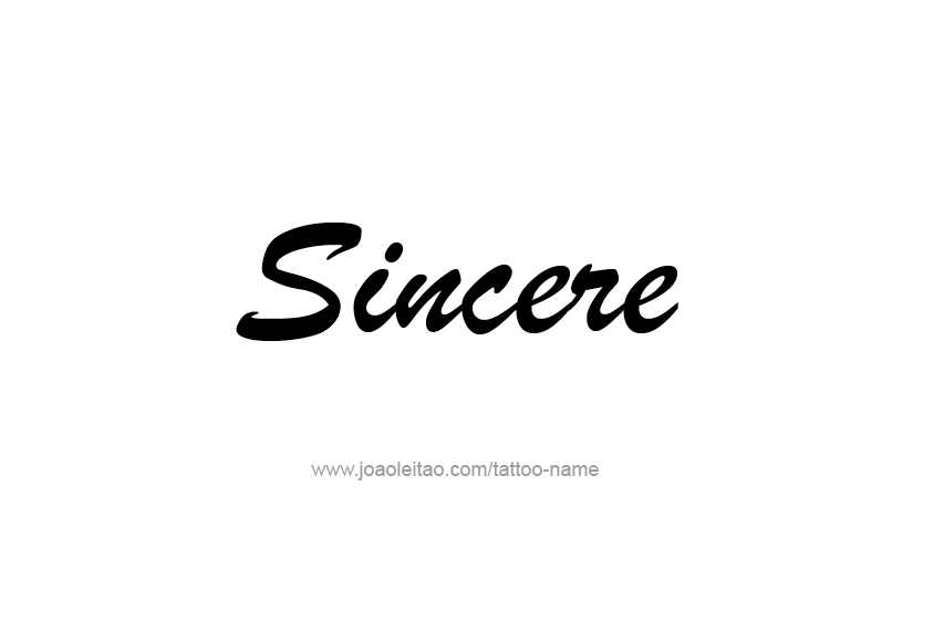 Tattoo Design  Name Sincere   