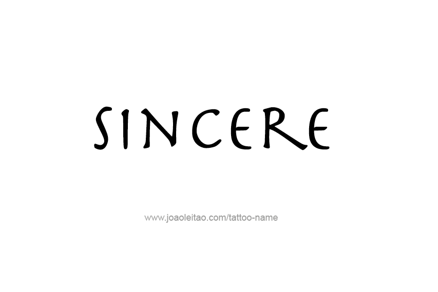 Tattoo Design  Name Sincere   