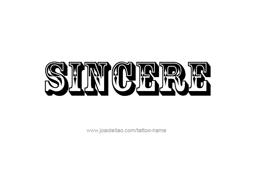 Tattoo Design  Name Sincere   