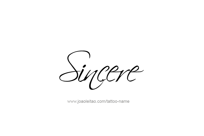 Tattoo Design  Name Sincere   