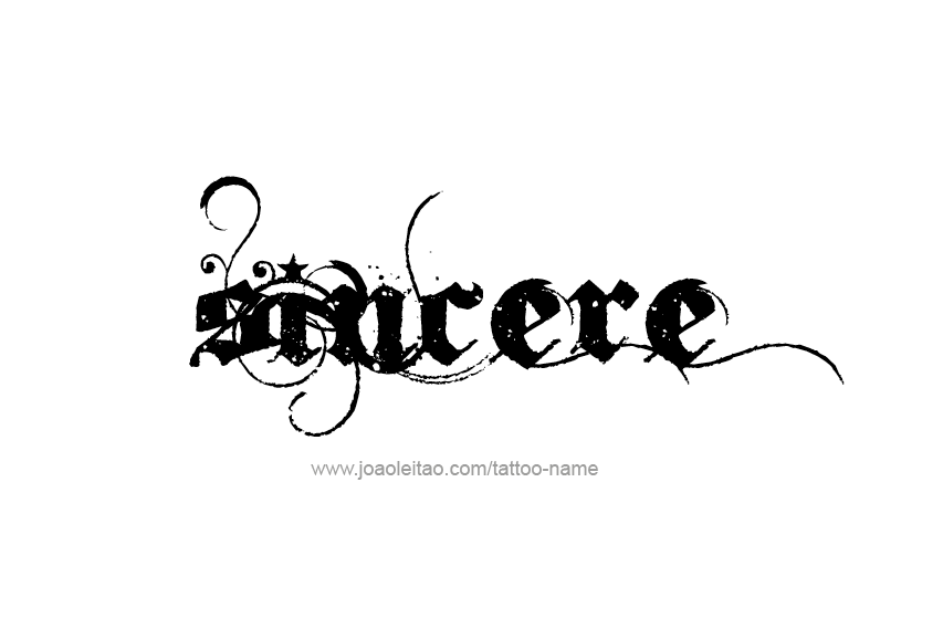 Tattoo Design  Name Sincere   