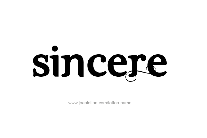 Tattoo Design  Name Sincere   