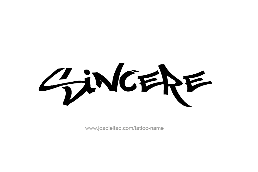 Tattoo Design  Name Sincere   