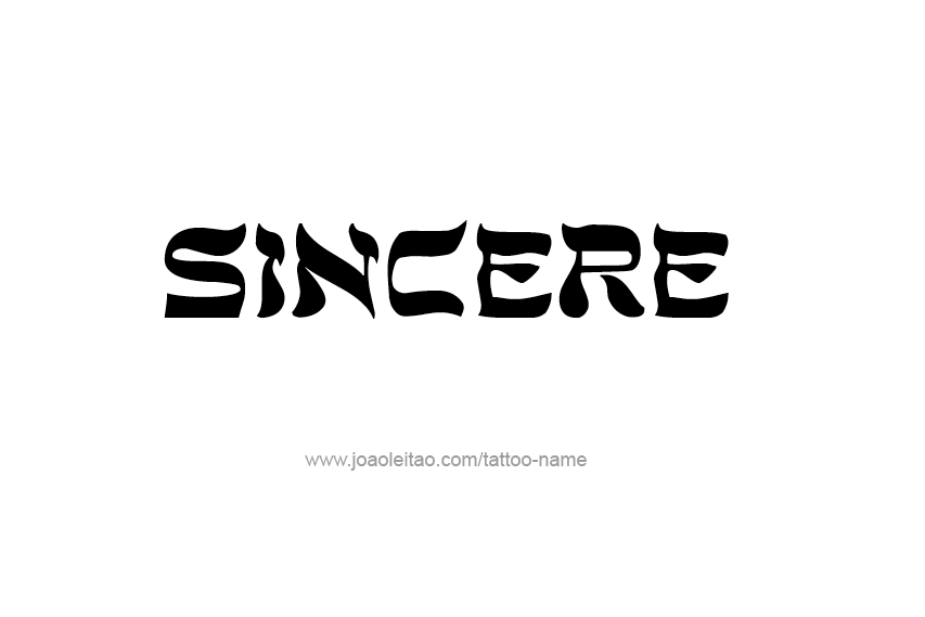 Tattoo Design  Name Sincere   