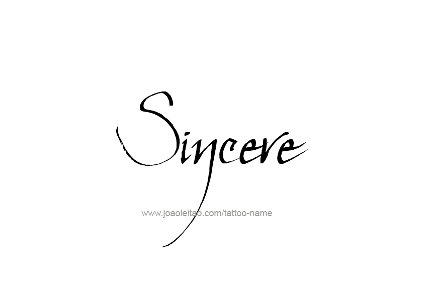 Tattoo Design  Name Sincere   