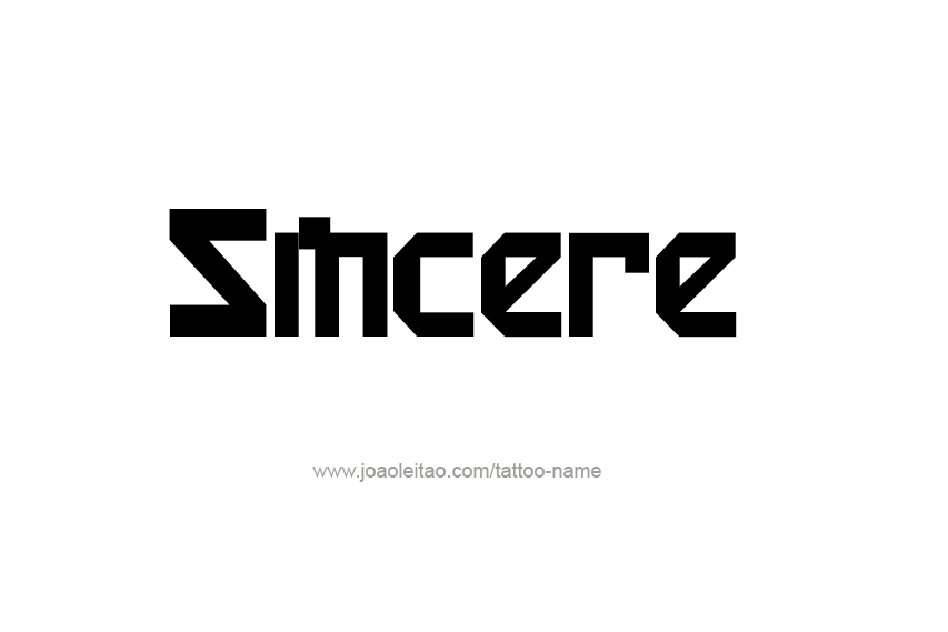 Tattoo Design  Name Sincere   