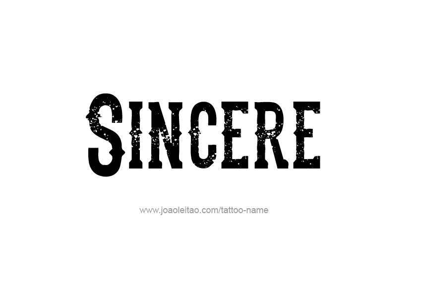 Tattoo Design  Name Sincere   