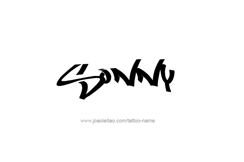 Tattoo Design  Name Sonny   