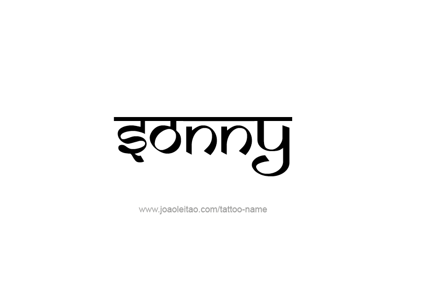 Tattoo Design  Name Sonny   