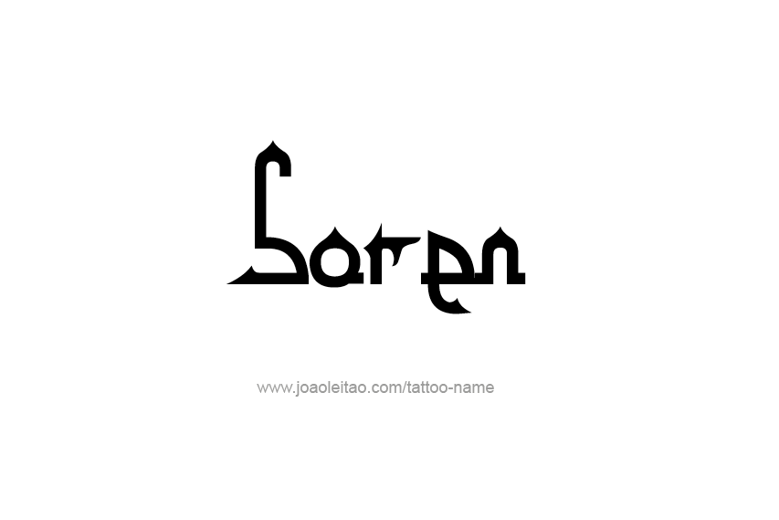 Tattoo Design  Name Soren   