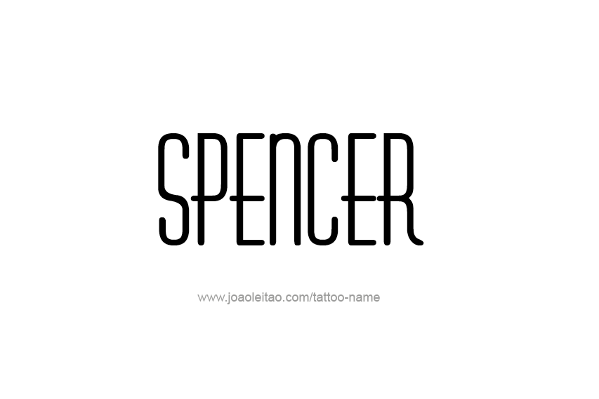 Tattoo Design  Name Spencer   