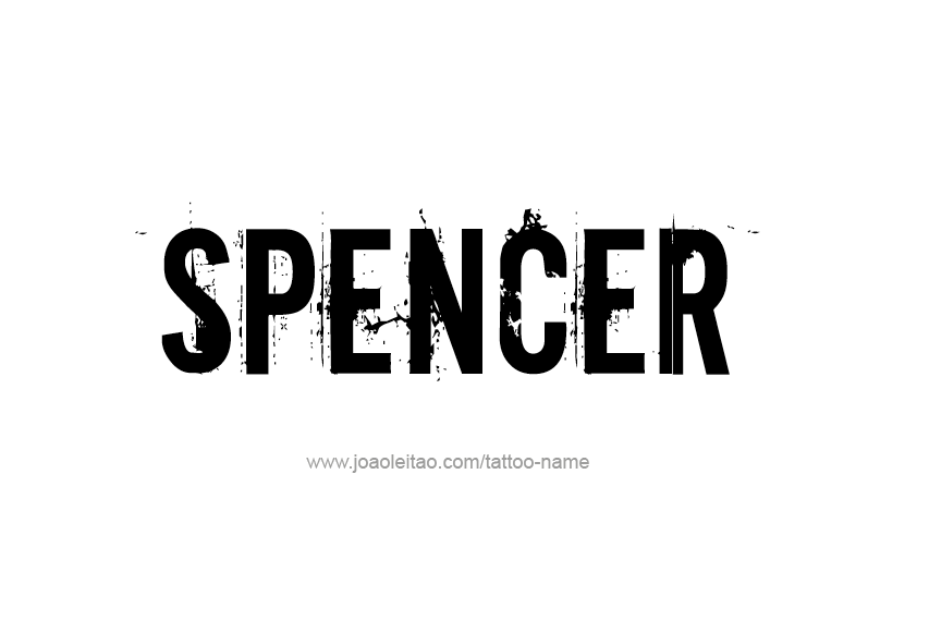 Tattoo Design  Name Spencer   