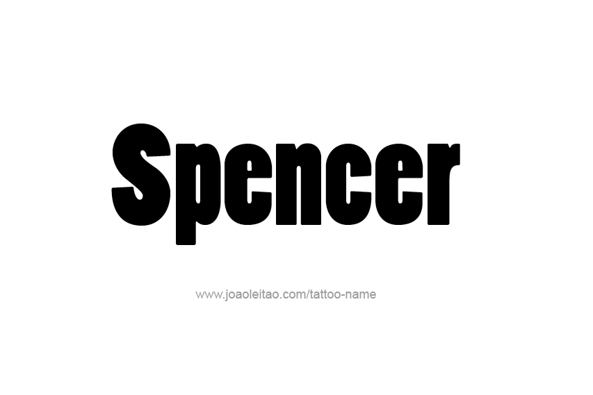 Tattoo Design  Name Spencer   