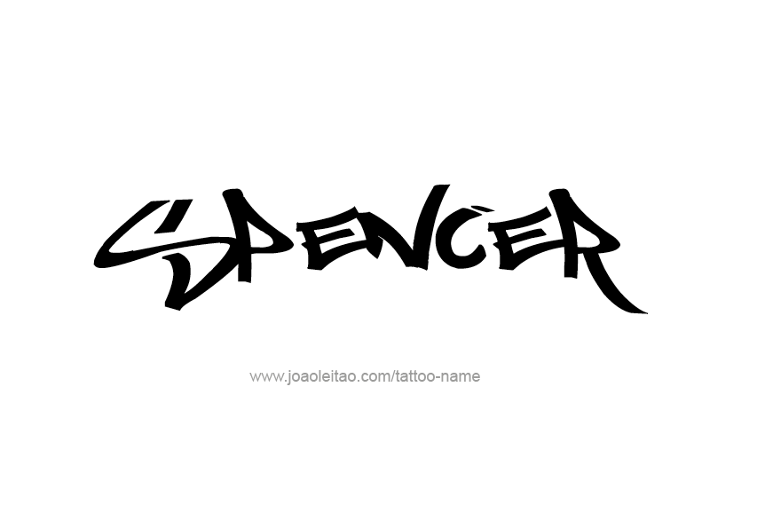 Tattoo Design  Name Spencer   