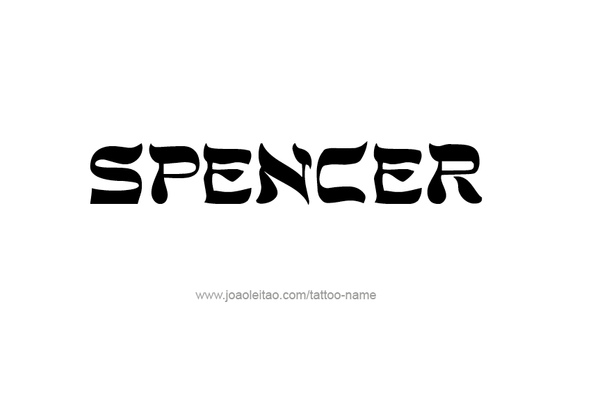 Tattoo Design  Name Spencer   