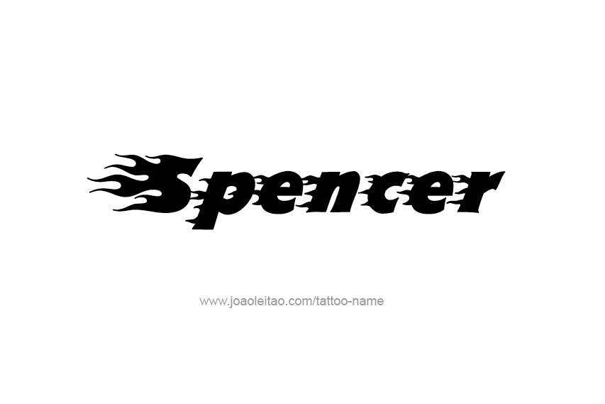 Tattoo Design  Name Spencer   