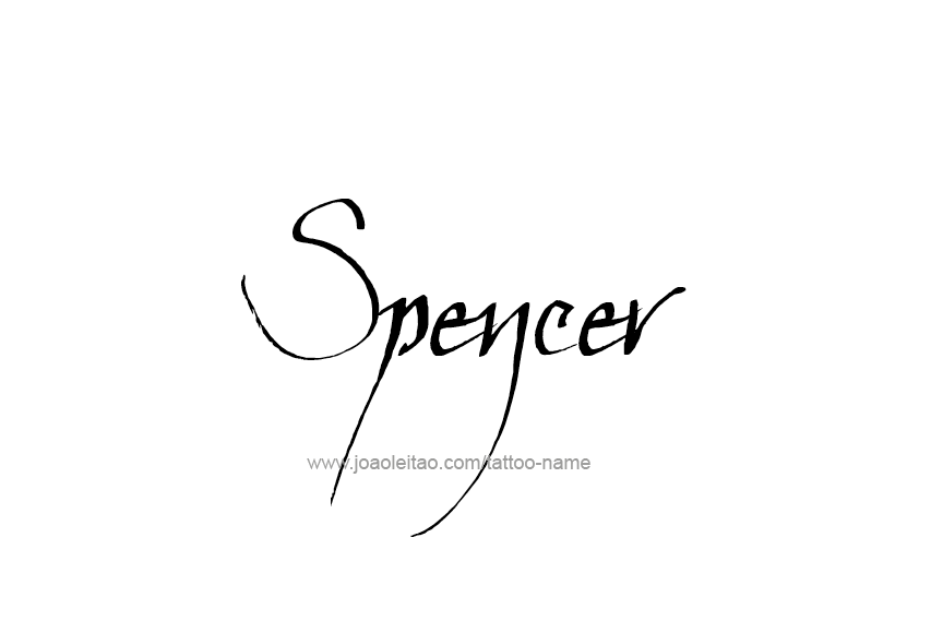 Tattoo Design  Name Spencer   