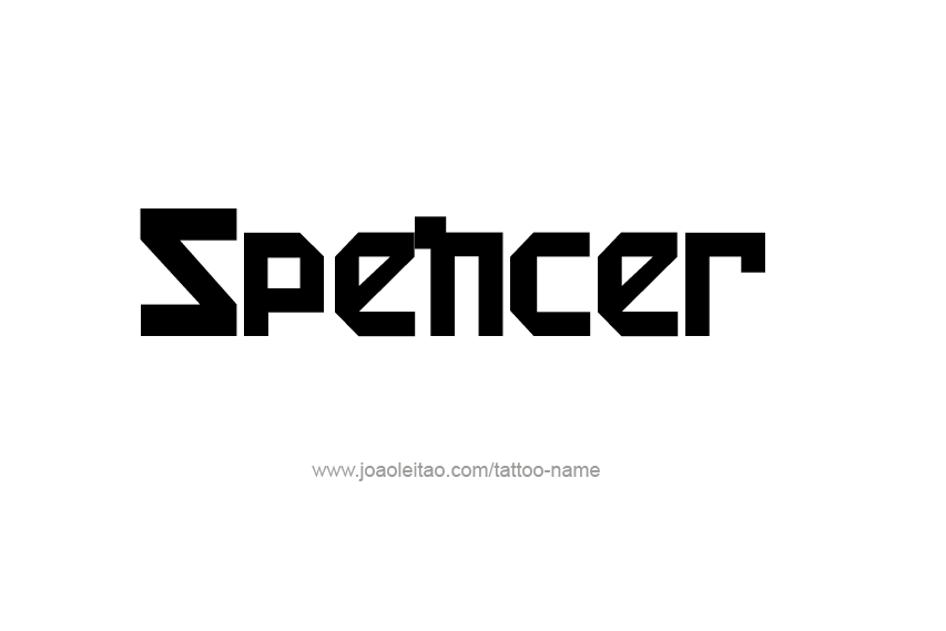 Tattoo Design  Name Spencer   