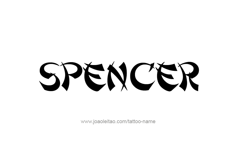 Tattoo Design  Name Spencer